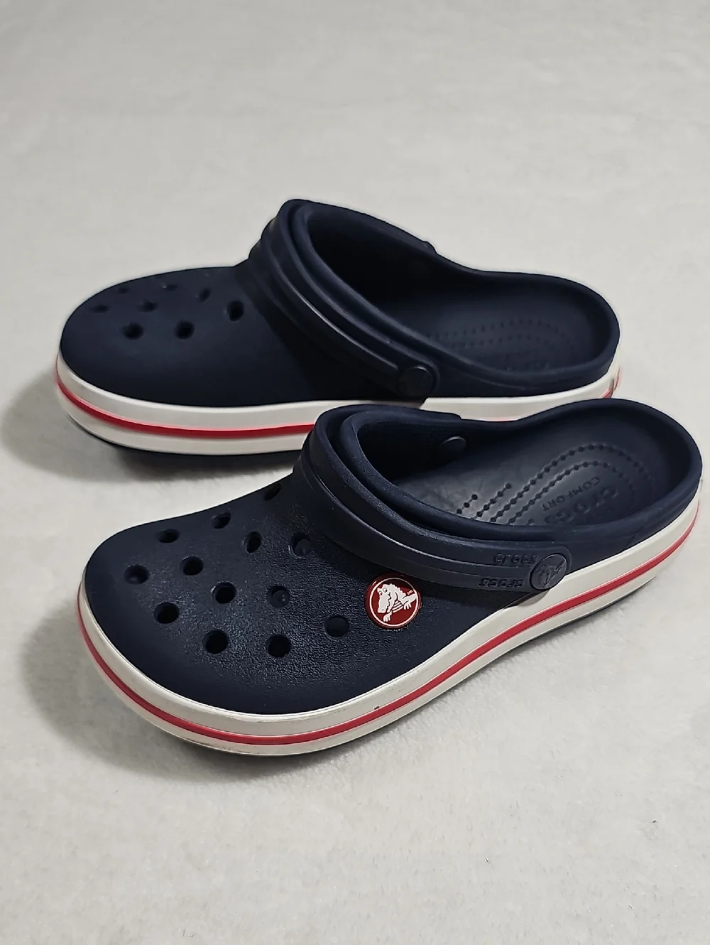 CROCS | Shoes | Crocs Kids Navy Clog With Red And White  display picture 1